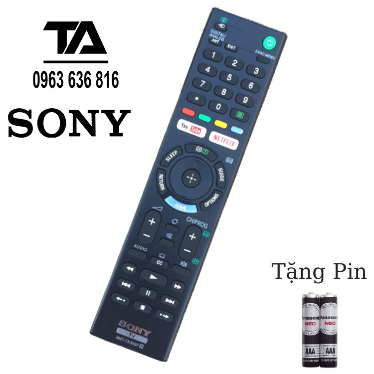 [FREESHIP 50K] Remote tivi sony ✔ Điều khiển Tivi Sony RMT TX300P - MỚI TẶNG KÈM PIN