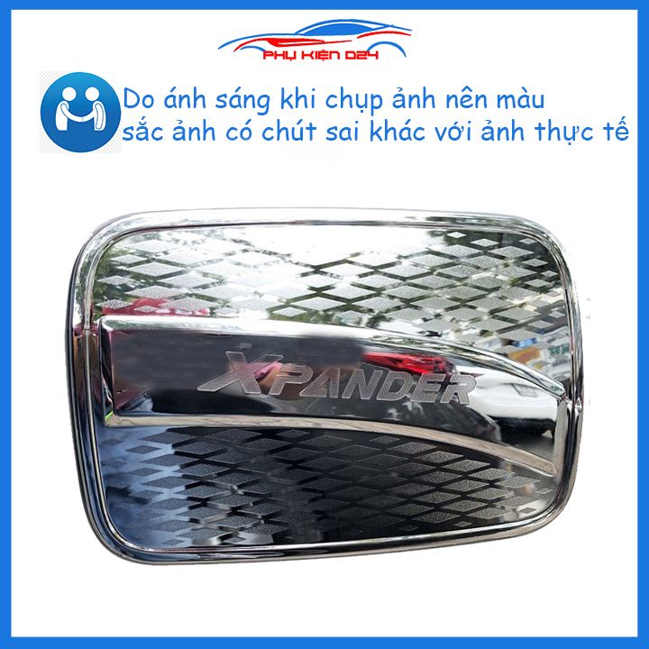 Ốp nắp bình xăng Xpander 2018-2019-2020-2021-2022-2023 mạ crom chống trầy trang trí ô tô