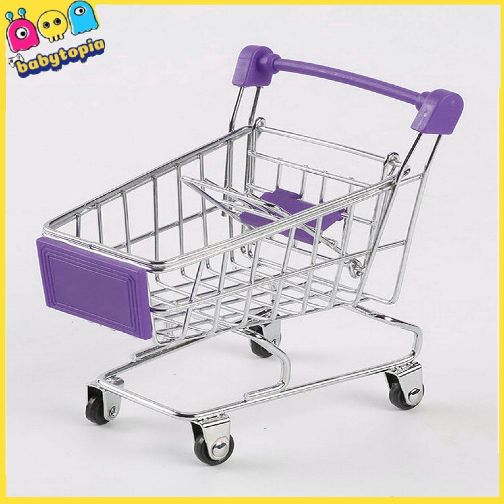 Xe Đẩy Siêu Thị Mini Bằng Kim Loại Cho Bé