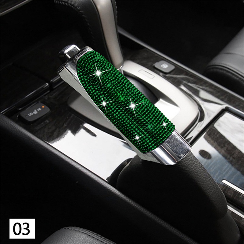 Vỏ bọc phanh tay đính đá lấp lánh cho xe hơi