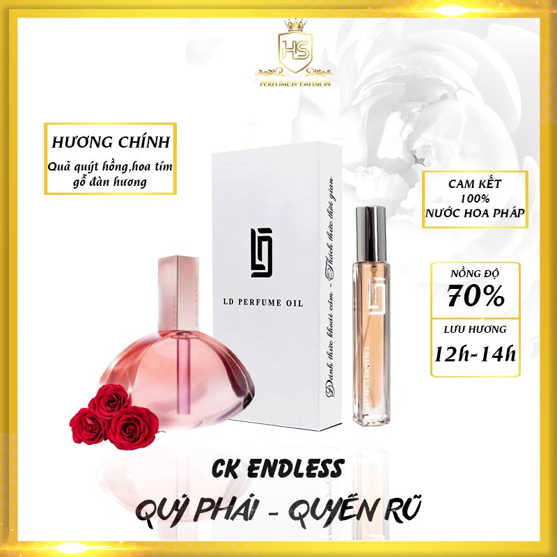 Dầu Thơm CK Endless Nữ LD Perfume OIL Dạng Xịt mùi chắc khỏe lôi cuốn dịu dàng êm ả