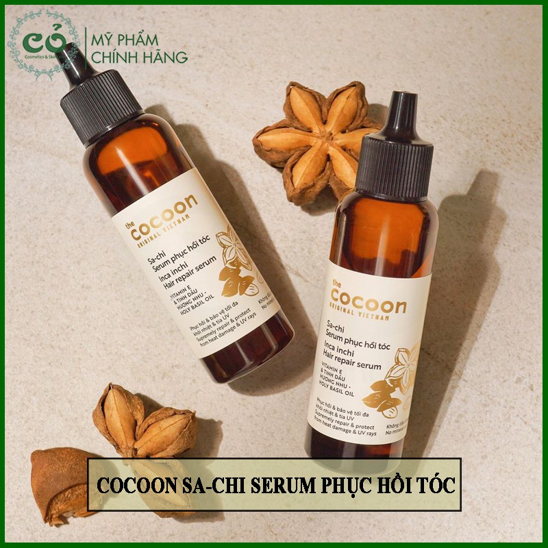 Tinh Chất Dưỡng Tóc COCOON SA-CHI Inca Inchi Hair Repair Serum - Phục Hồi, Bảo Vệ Tóc 70ml