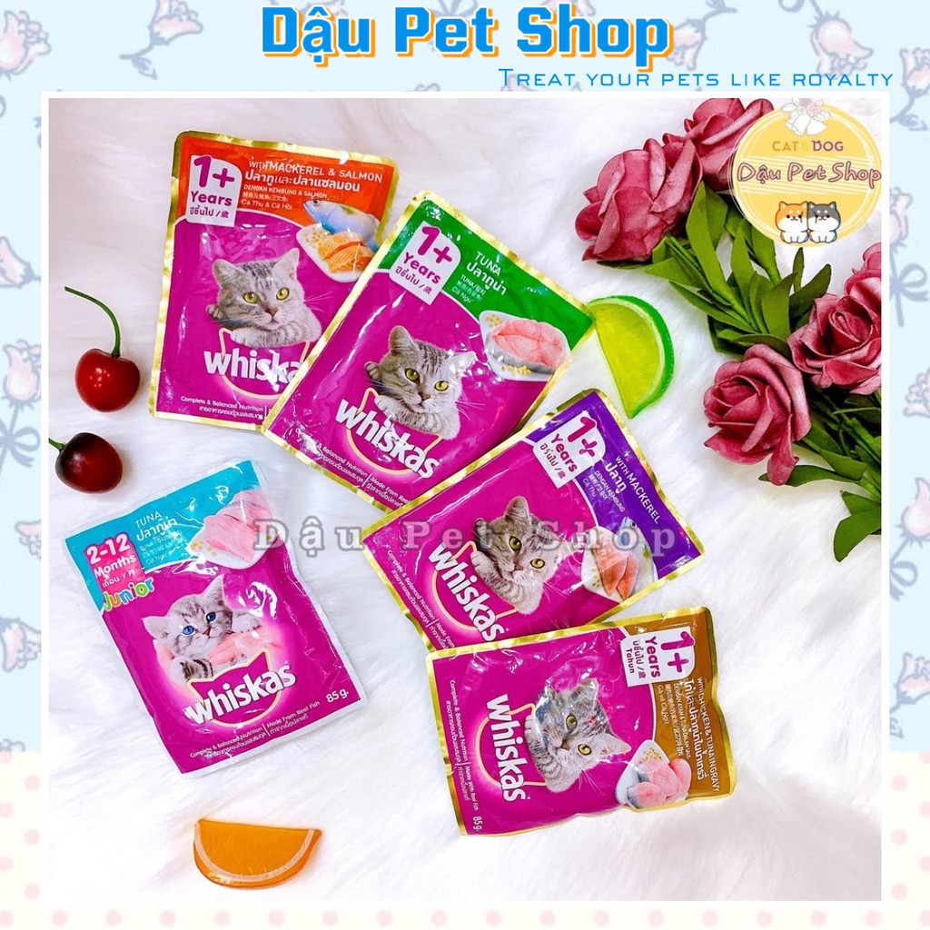 Pate Whiskas cho mèo đủ vị