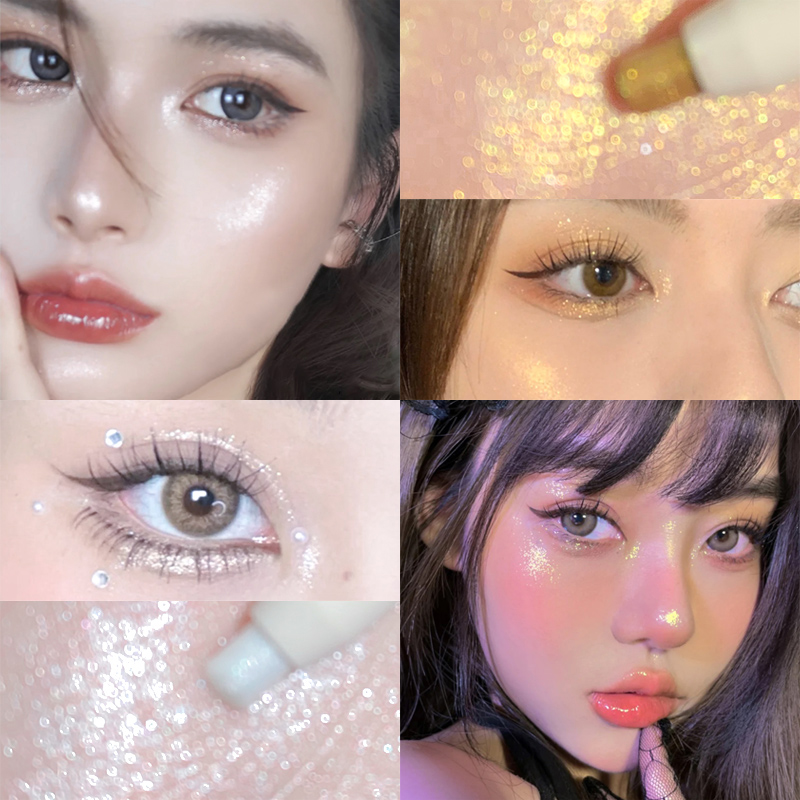 [Hàng mới về] Thỏi Phấn Mắt Màu Hoa Hồng / Vàng Làm Sáng Da | BigBuy360 - bigbuy360.vn