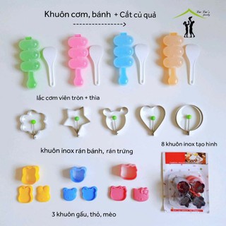 Các loại khuôn tạo hình cơm, bánh và củ quả
