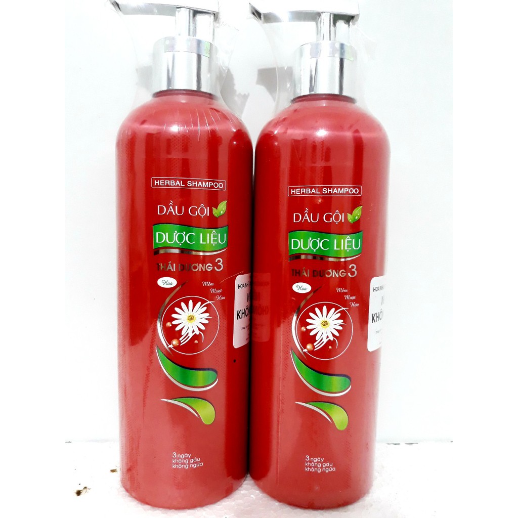 Dầu Gội Dược Liệu Thái Dương 3 Chai 600ml