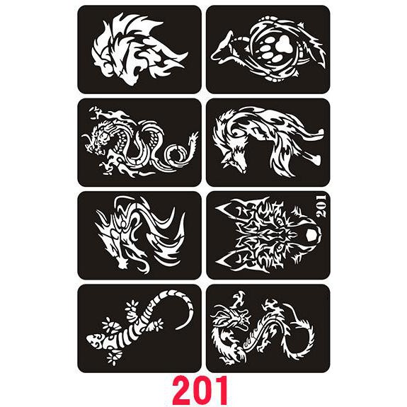 KHUÔN VẼ HENNA DECAL 201