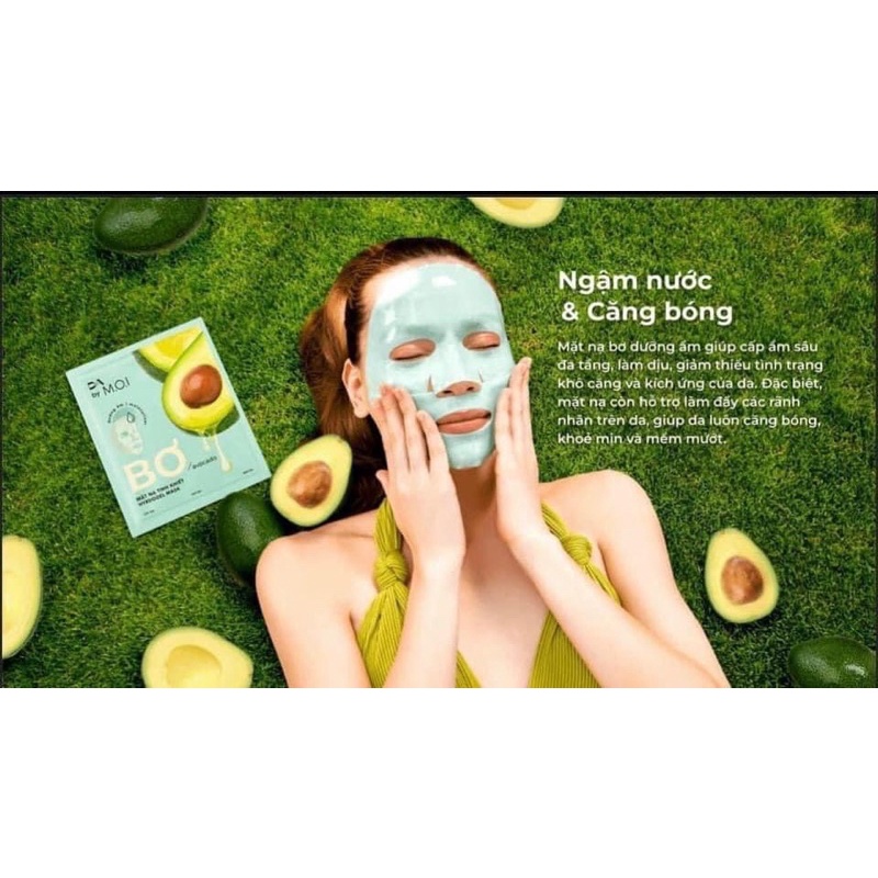 Mặt Nạ Bơ Dưỡng Da Trắng Sáng Căng Mịn