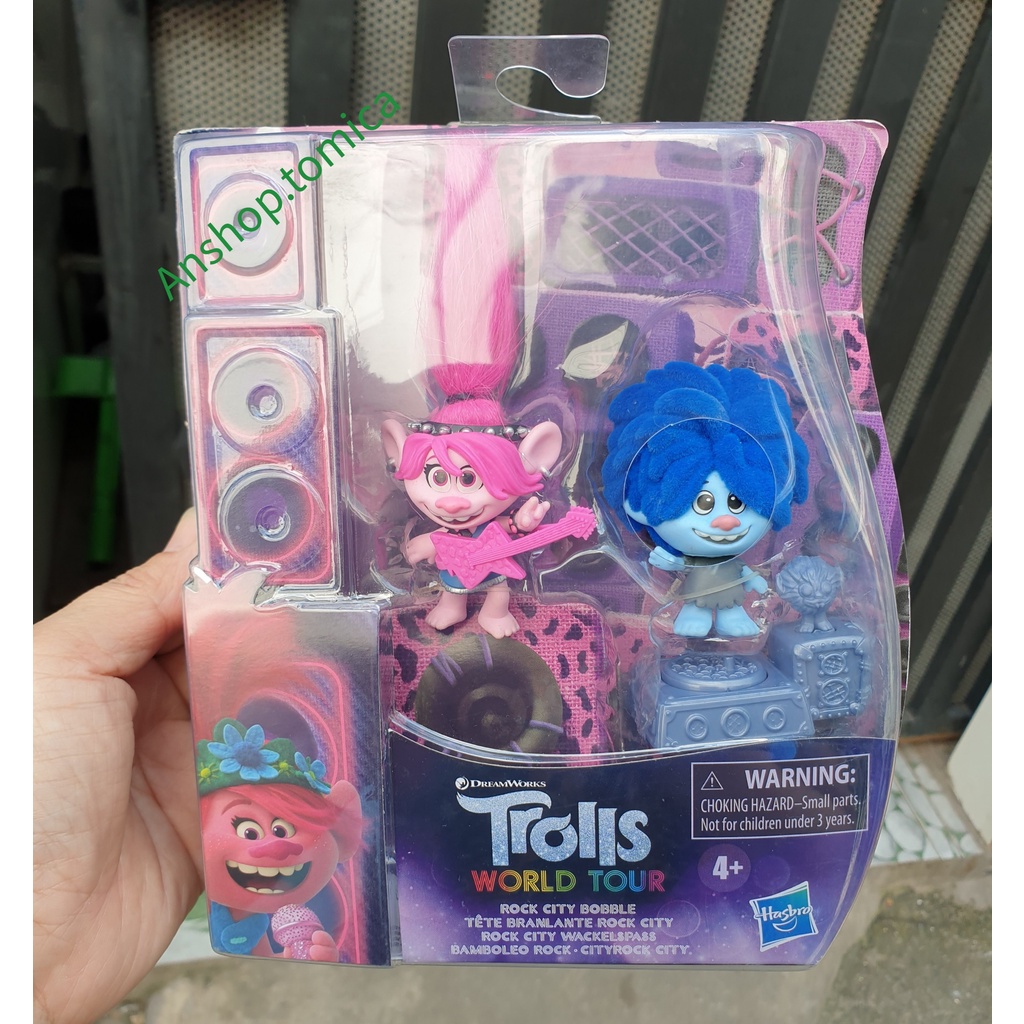 Hộp mô hình nhân vật Trolls World Tour hàng Hasbro