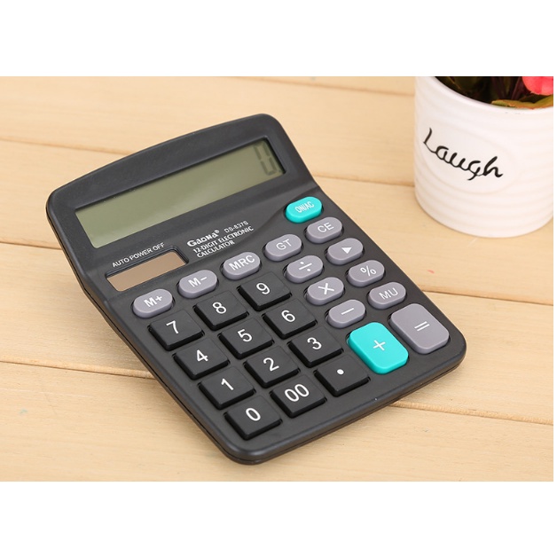 Máy tính Cầm Tay Dexin DX-837B- Dùng Năng lượng mặt trời hoặc Pin