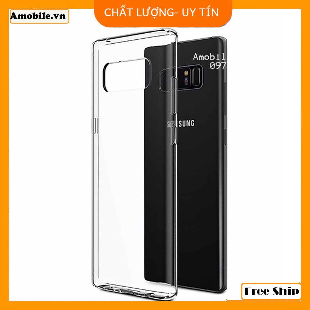 Ốp lưng silicon trong suốt samsung galaxy note8/ ốp lưng chống va đập silicon trong suốt cho máy note8