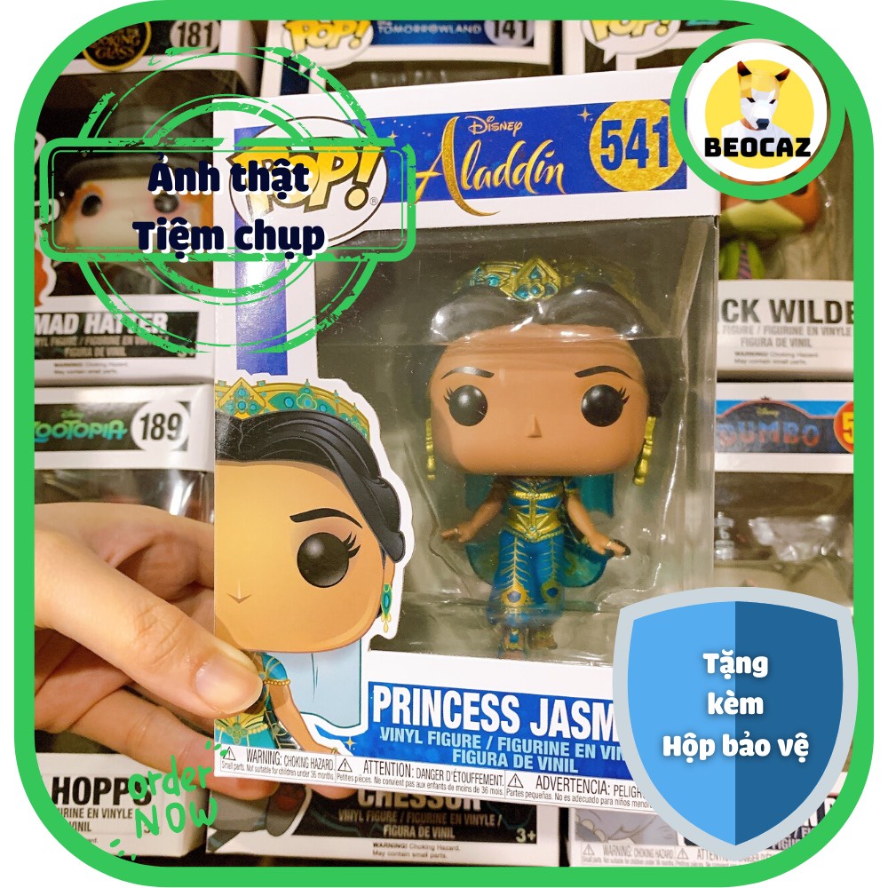 [Hỏa Tốc] [Tặng Hộp Bảo Vệ] [Chính hãng] Mô hình Funko Pop công chúa Jasmine phim Aladdin và cây đèn thần Disney No.541