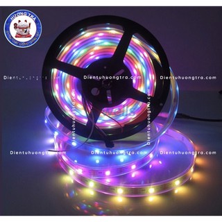 Cuộn dây led 5050/2811_12V chạy hiệu ứng đuổi nhiều màu 5m
