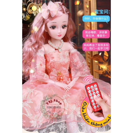 &lt;GIÁ HUỶ DIỆT&gt;  Búp bê Barbie phát nhạc có điều khiển thông minh kèm phụ kiện