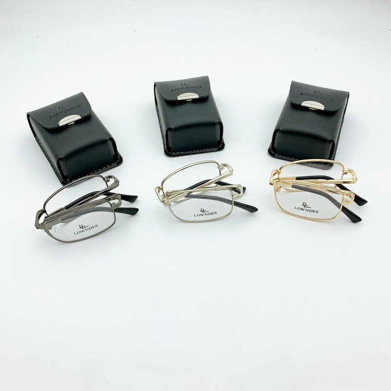 [ COMBO ] Gọng kính gấp cao cấp tiện lợi lắp mắt viễn cận , tặng hộp + khăn lau