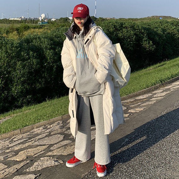 Áo khoác phao dáng dài kiểu dáng thời trang phong cách Hàn Quốc cho nữ 2020 | BigBuy360 - bigbuy360.vn