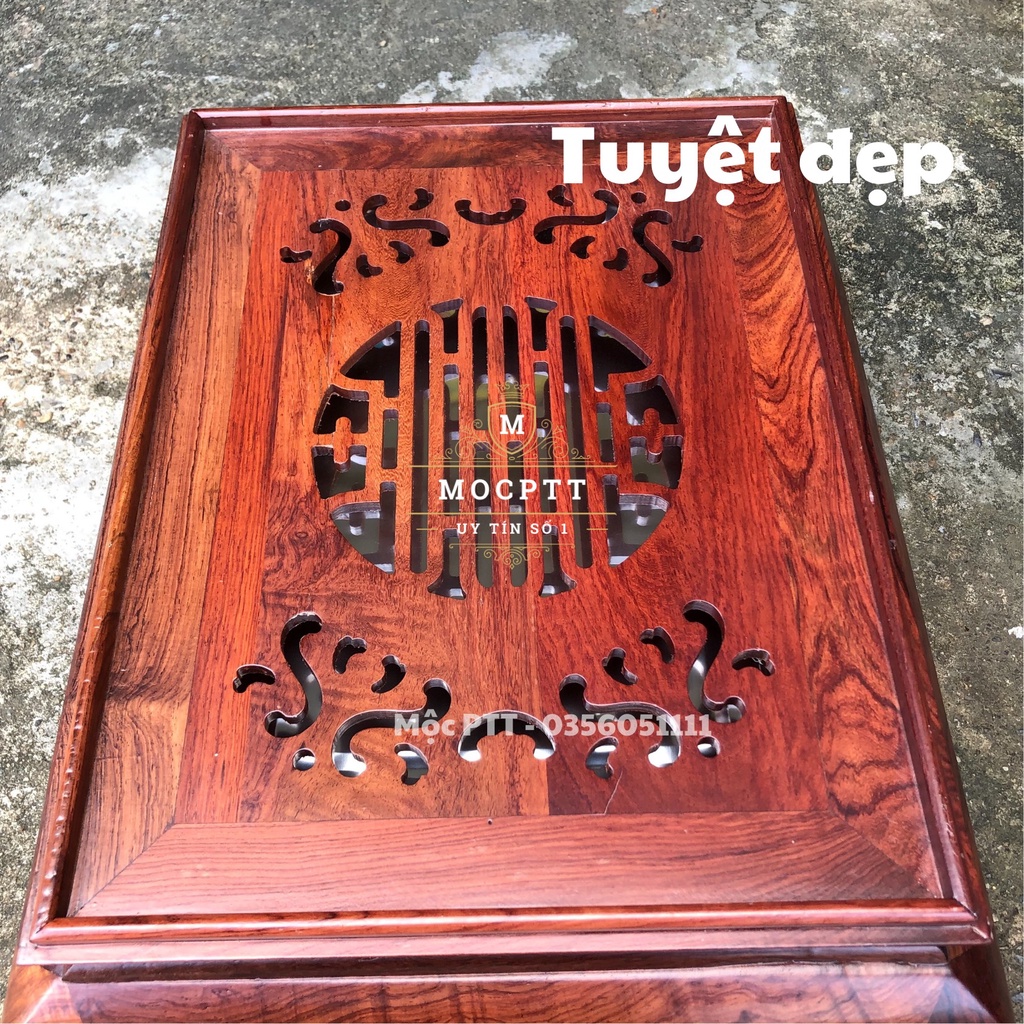 Khay Trà Gỗ Hương , Gỗ Cẩm mẫu Trơn VIP trang trí phòng khách phòng làm việc , đồ dùng để ấm chén , uống trà