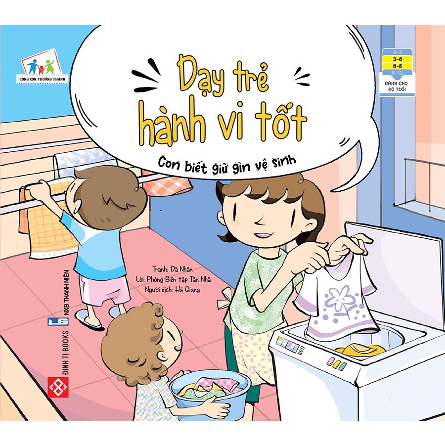 Sách - Dạy trẻ hành vi tốt - Con biết giữ gìn vệ sinh