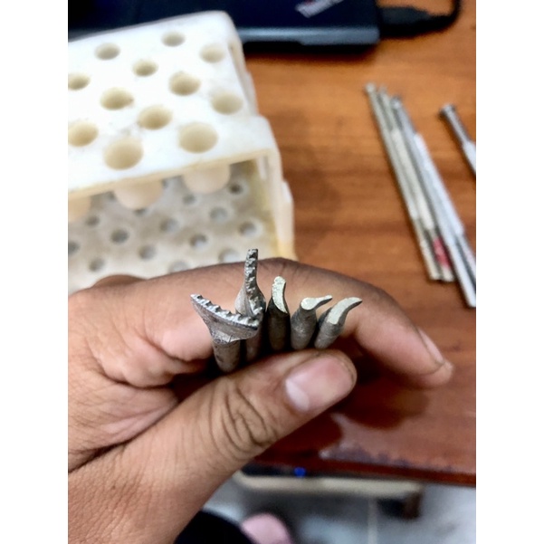 Bộ combo  cây dụng cụ điêu khắc da bò hàng cũ made in USA