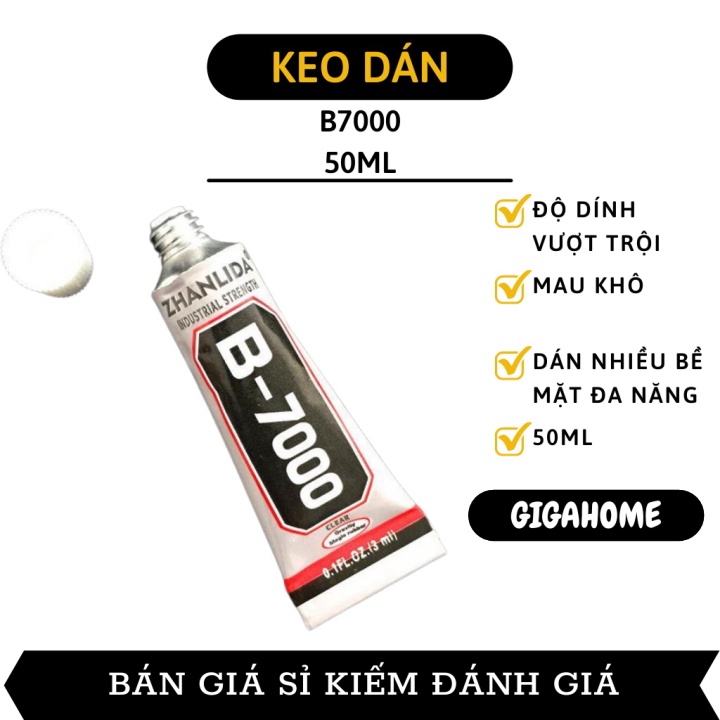 Keo Dán Trang Sức GIGAHOME Keo BGIGAHOME7000 Đính Đá, Pha Lê Lên Dây Da, Kẹp Tóc, Ốp Lưng 5776