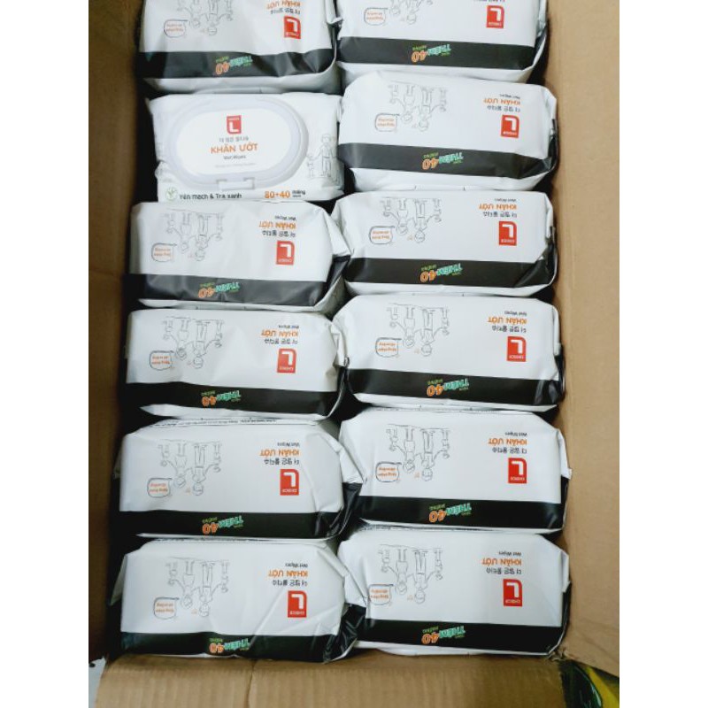 Khăn giấy ướt choice Lotte 120 tờ