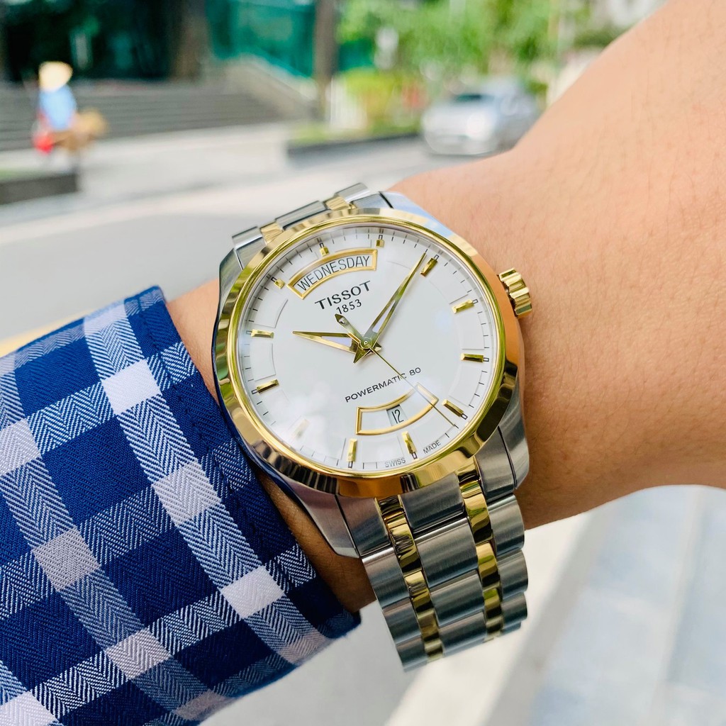 Đồng hồ nam chính hãng  Tissot Couturier Day Date Demi  T035.407.22.011.01 - Máy cơ tự động - Kính Sapphire