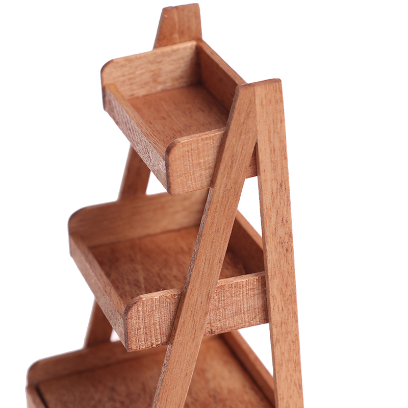 Kệ Gỗ Mini Tỉ Lệ 1: 1 Trang Trí Nhà Búp Bê