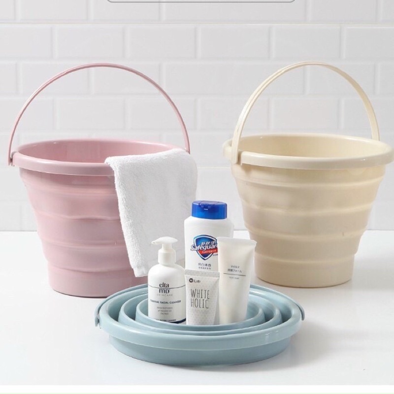 Xô đựng nước gấp gọn 5L thông minh