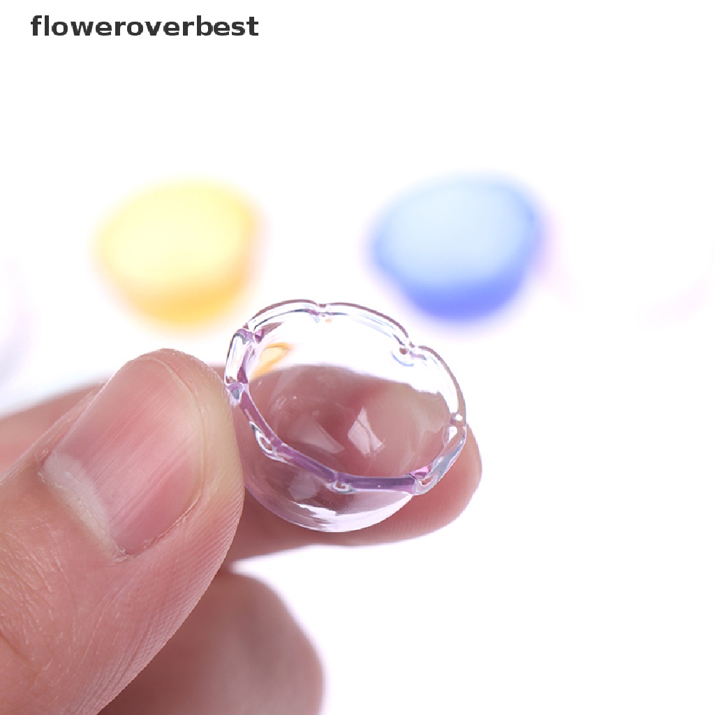 BEST 1PCS 1:12 Dollhouse Miniature Glass Bowl Kitchen Furniture Accessories Toys .