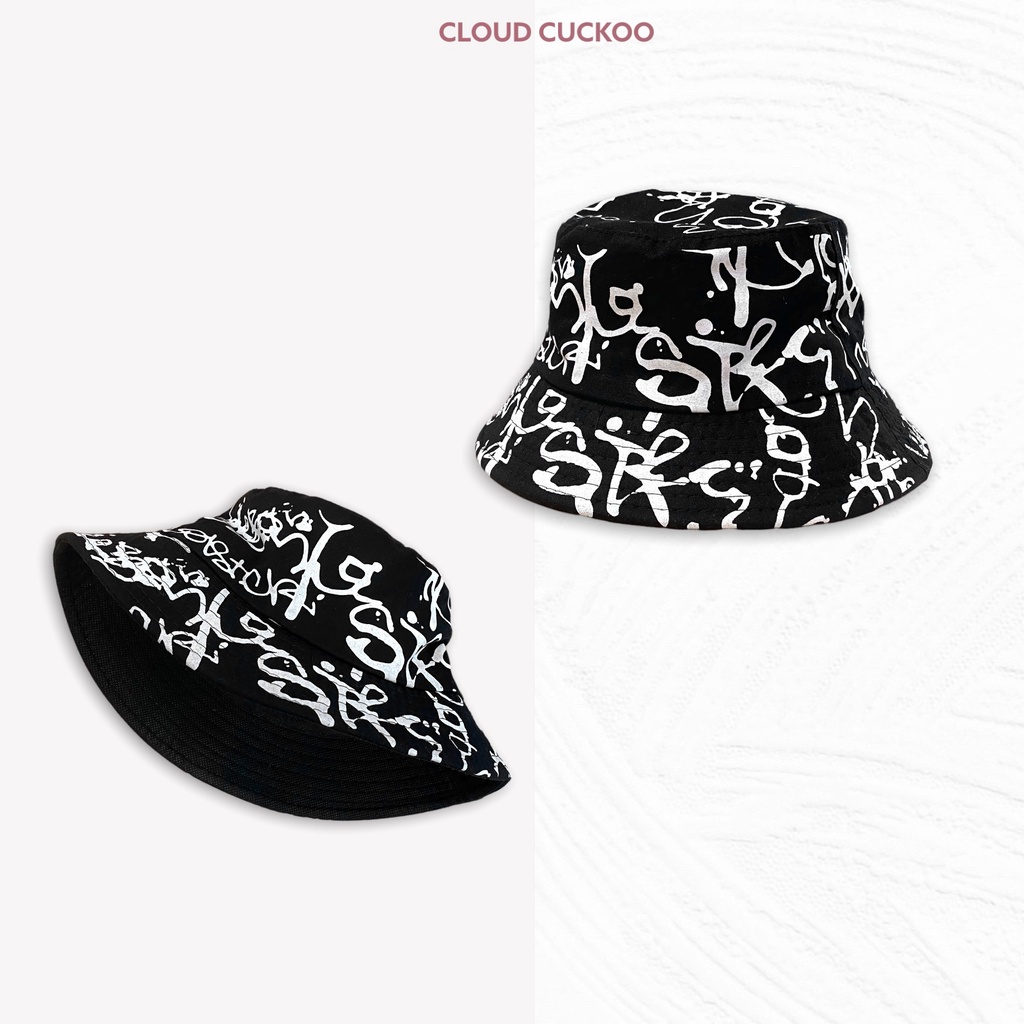Mũ Bucket Họa Tiết Loang Sơn Chất KakI Thoáng Đầu - Mã Số: MBK82774