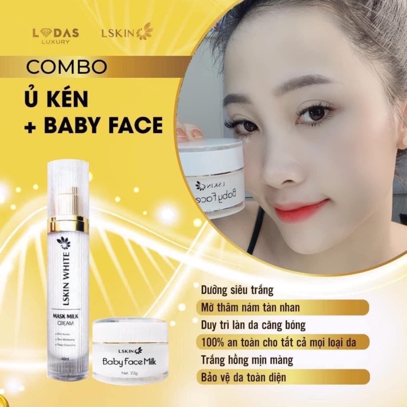 COMBO Ủ TRẮNG DƯỠNG DA MẶT LSKIN | BigBuy360 - bigbuy360.vn