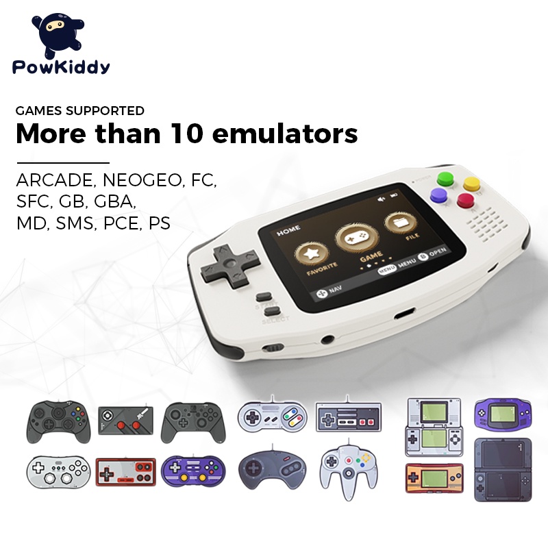 Máy Chơi game Cầm Tay A30 Màn Hình 2.8 inch IPS HD 32G Tích Hợp 4000 Trò Chơi Cho Bé