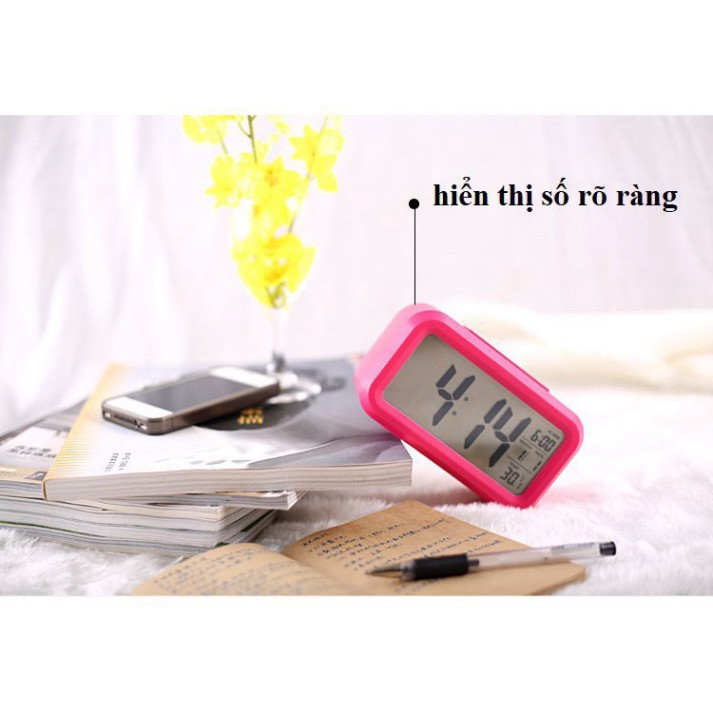 CRT VH Đồng hồ báo thức điện tử để bàn màn hình LCD đa chức năng ZO89 siêu hot 6 CRT