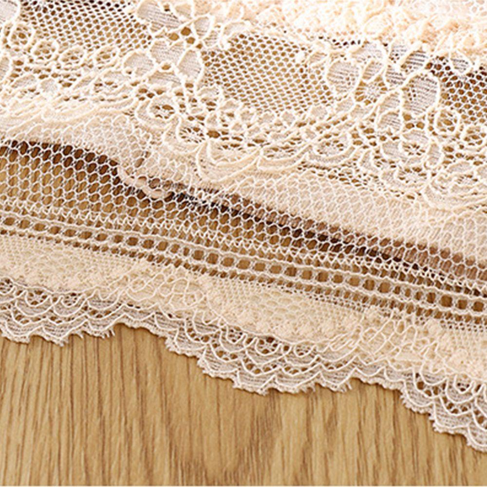 OCEANMAP Áo Ngực Không Gọng Trong Suốt Đính Hoa Xinh Xắn