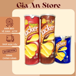 Snack khoai tây, bim bim khoai tây Jacker 75g vị phô mai vị hành vị tự nhiên của Malaysia