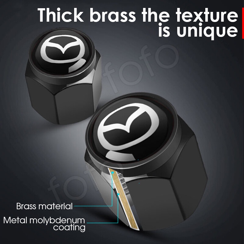 5 Nắp Van Bằng Hợp Kim Kẽm Cho Xe Hơi Mazda