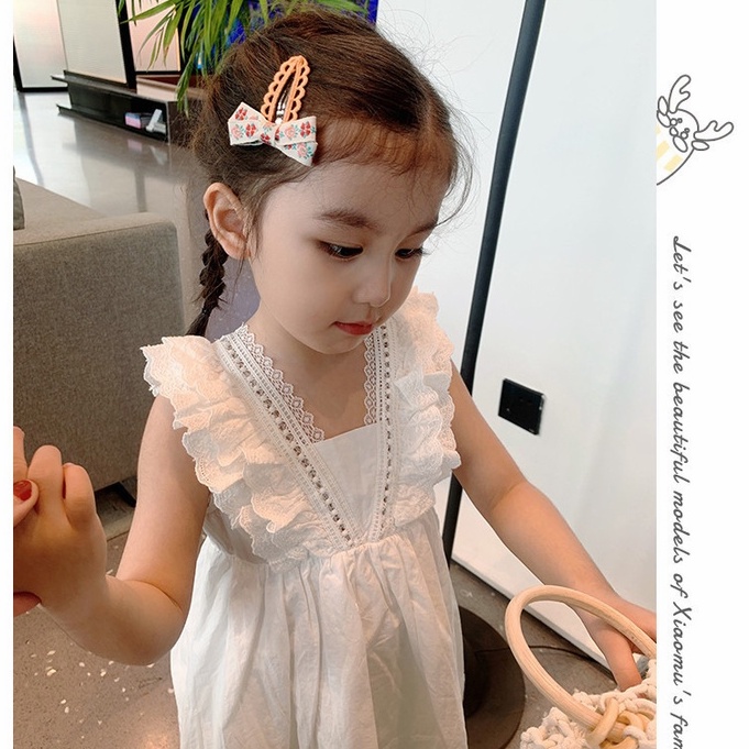 Đầm Công Chúa Không Tay Màu Trắng Thời Trang Cho Bé Gái 2 Tuổi