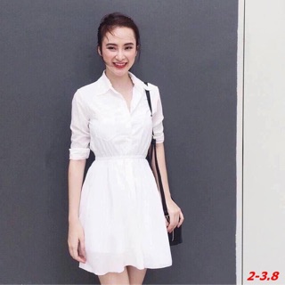 Đầm sơ mi xoè Phương Trinh