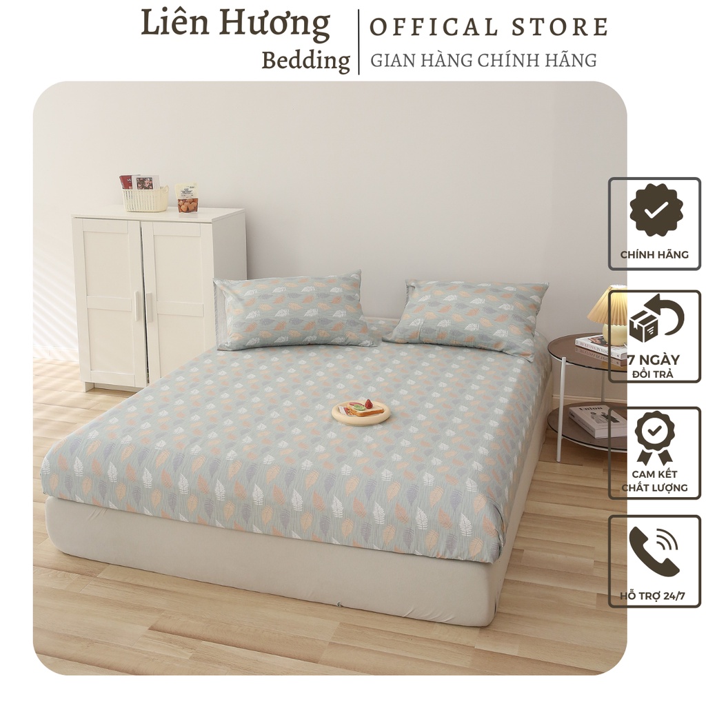 Bộ Ga Gối Cotton-Ga Gối Chất Liệu Cotton 100% Thoáng mát Không Xổ Lông, Phai Mầu Đủ Kích Thước