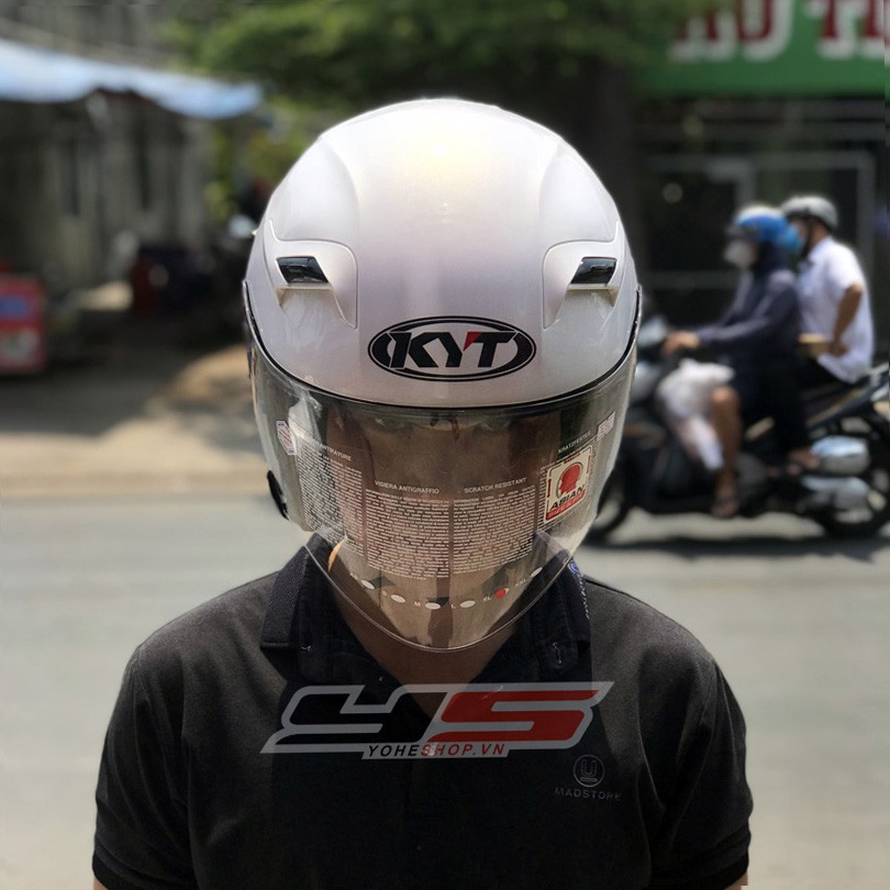 NÓN BẢO HIỂM KYT VENOM 2 KÍNH - KYT VENOM 3/4-MÀU TRƠN