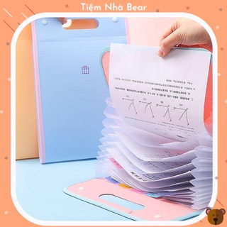 Bìa Hồ Sơ Đựng Tài Liệu Giấy A4 Nhiều Ngăn Cho Nam Nữ