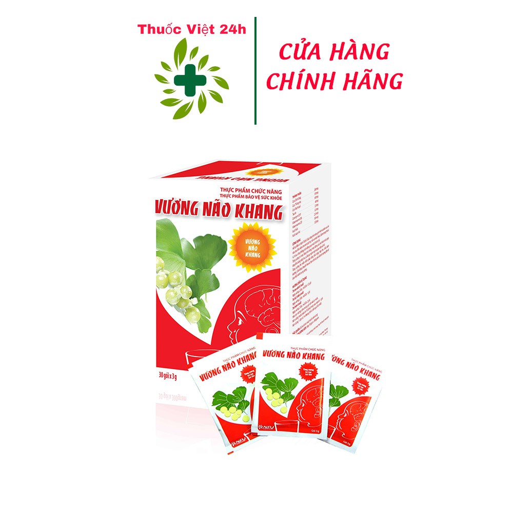 Vương Não Khang - Tăng cường trí não trẻ- Hộp 30 gói