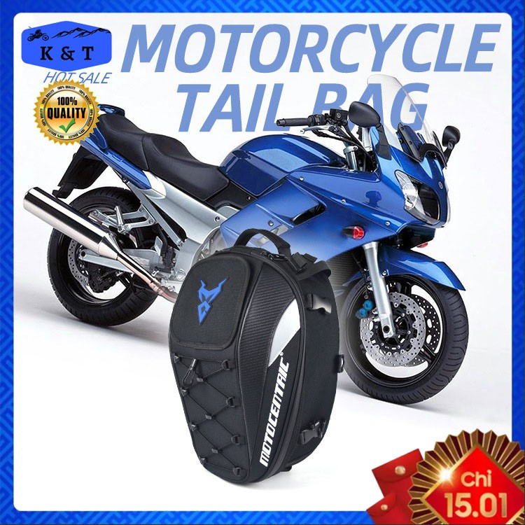 TÚI ĐUÔI XE MÁY (TAIL BAG) MOTOCENTRIC ĐA CHỨC NĂNG 4IN1 SỢI CARBON CHỐNG NƯỚC