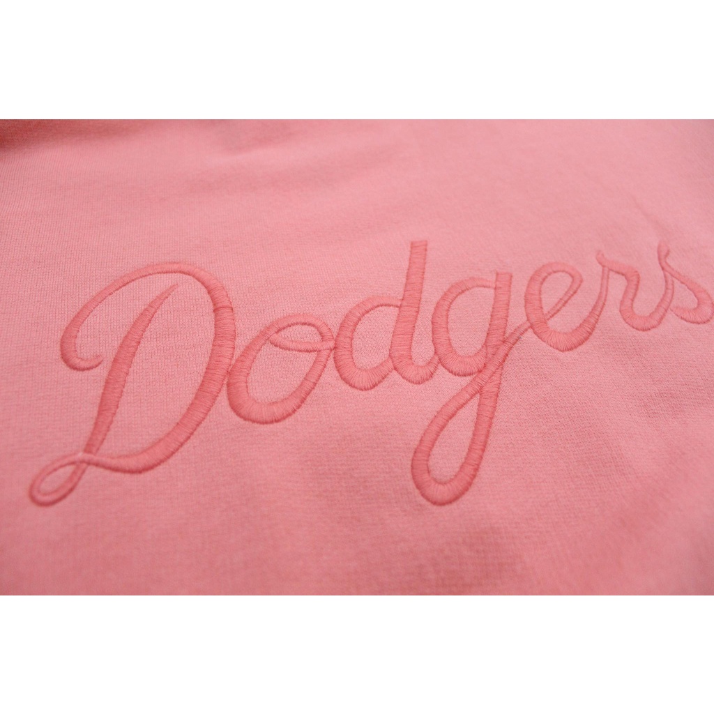 Q9233 - Áo hoodie croptop MLB thêu chữ, &quot;Dodgers&quot; trước