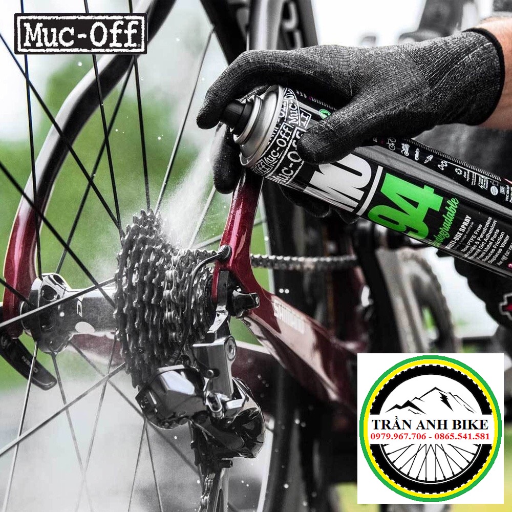 Chai xịt rửa xích líp đĩa xe đạp xe máy chống rỉ sét MUC-OFF MO-94 400ml