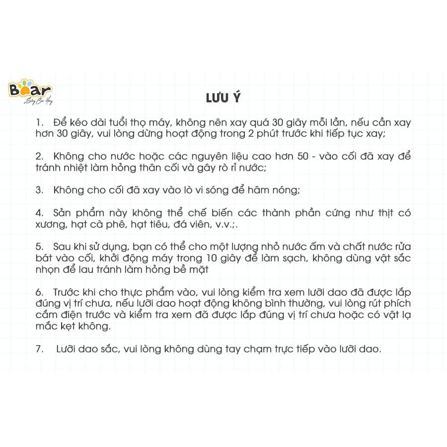 [Hàng chính hãng Bear] - Máy xay thịt Bear Màu xanh lá - QSJ-C04R8S