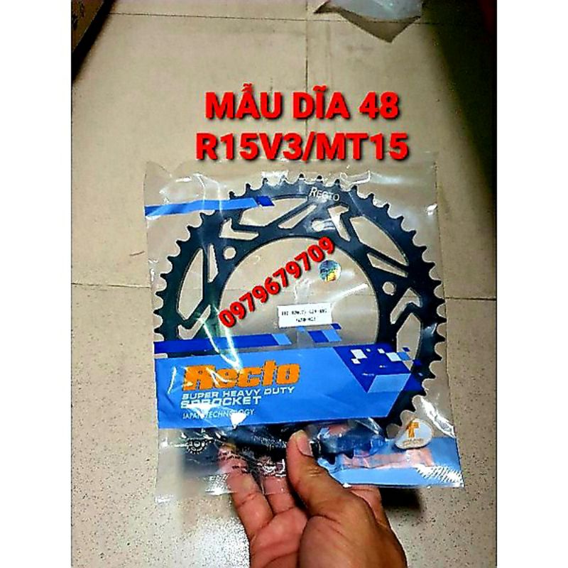 NHÔNG SÊN DĨA 💥789k💥 R15V3/MT15/FZ 155i/XSR 155 46T 47T 48T 49T 50T 52T SÊN PHỐT TFX/DID 428 VIX BAO BÌ MỚI CHÍNH HÃNG