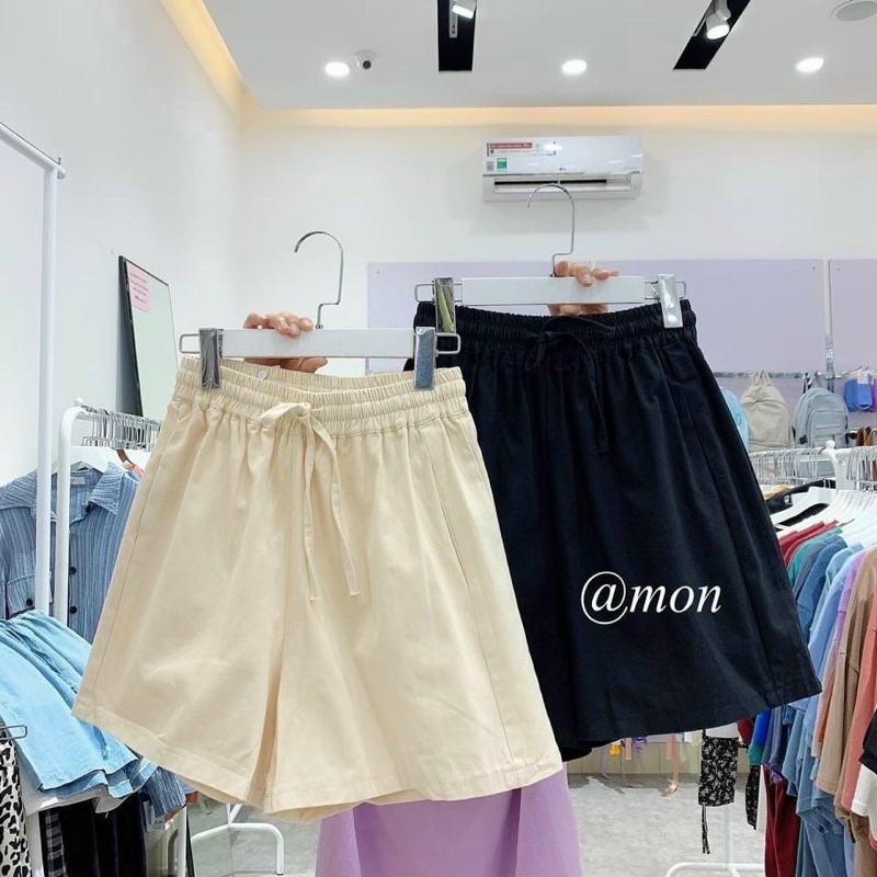 Quần short jean cạp chun ống rộng KH104, quần sooc bò chữ a dáng ullzang cho nữ | BigBuy360 - bigbuy360.vn