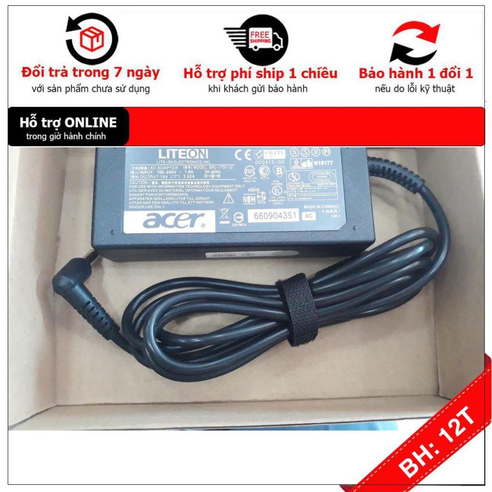 [BH12TH] [- Sạc Laptop Acer Aspire 3820 3830 3935 4220 4230 4250 19V 3.42A Mới 100% ZIN