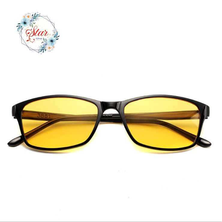 Mắt kính đi đêm Hàn Quốc FREESHIPgọng kính mắt nam nữ D05